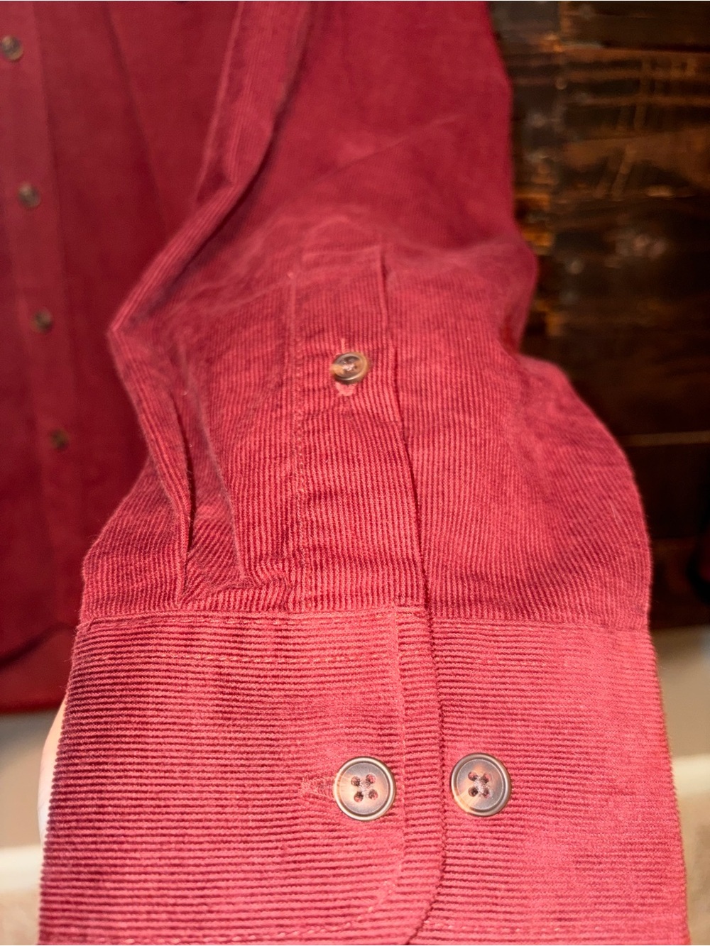 Men’s corduroy button - Size XL - Picture 6 of 6